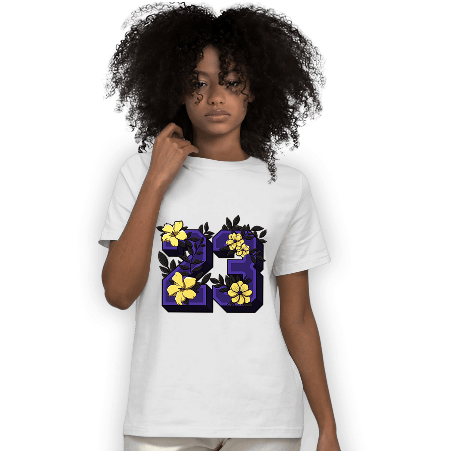Field Purple 12s T Shirt Match 23 Floral - NastyJamz