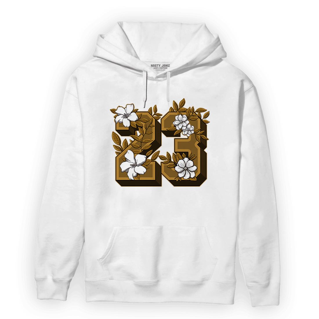 Wheat 13s Hoodie Match 23 Floral - NastyJamz