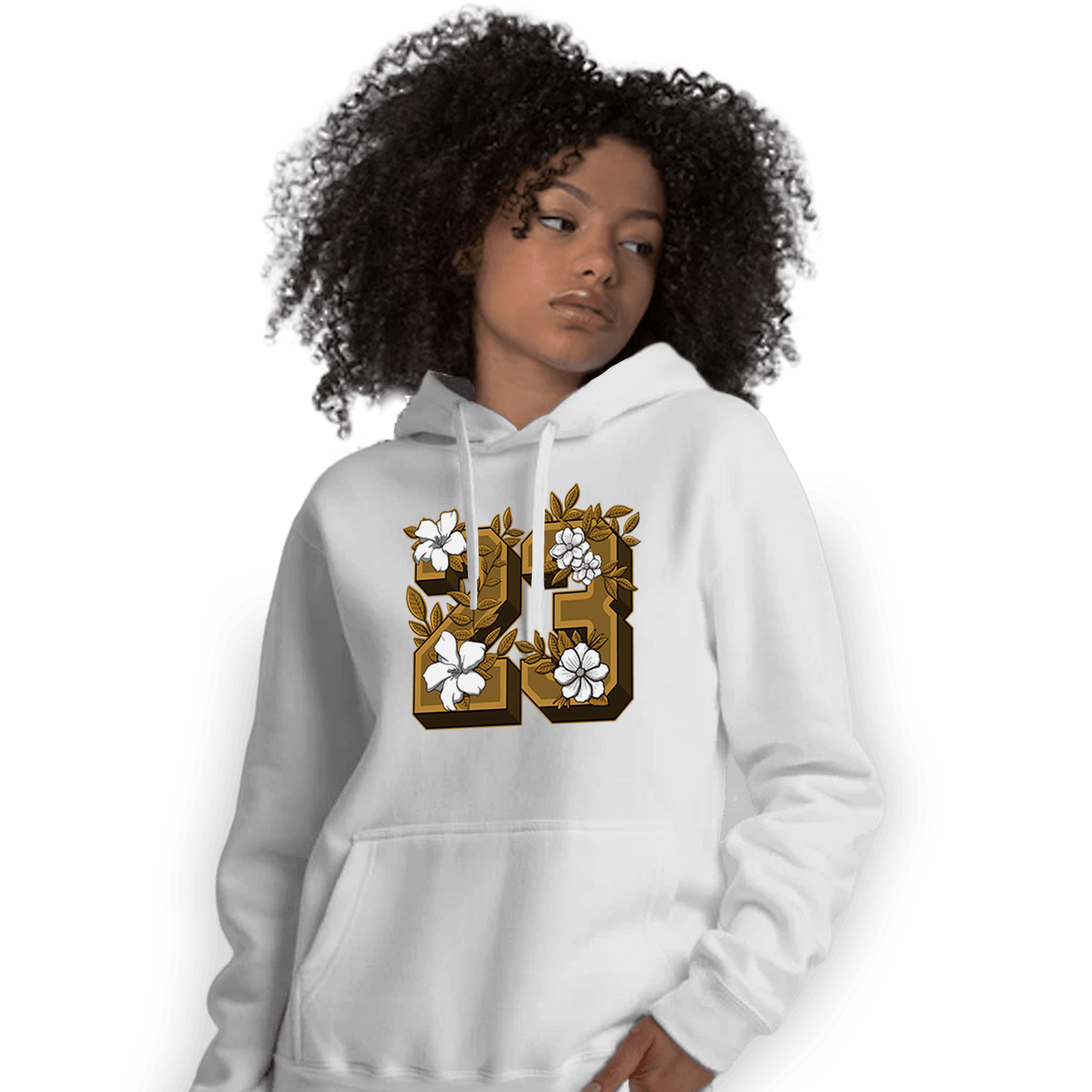 Wheat 13s Hoodie Match 23 Floral - NastyJamz
