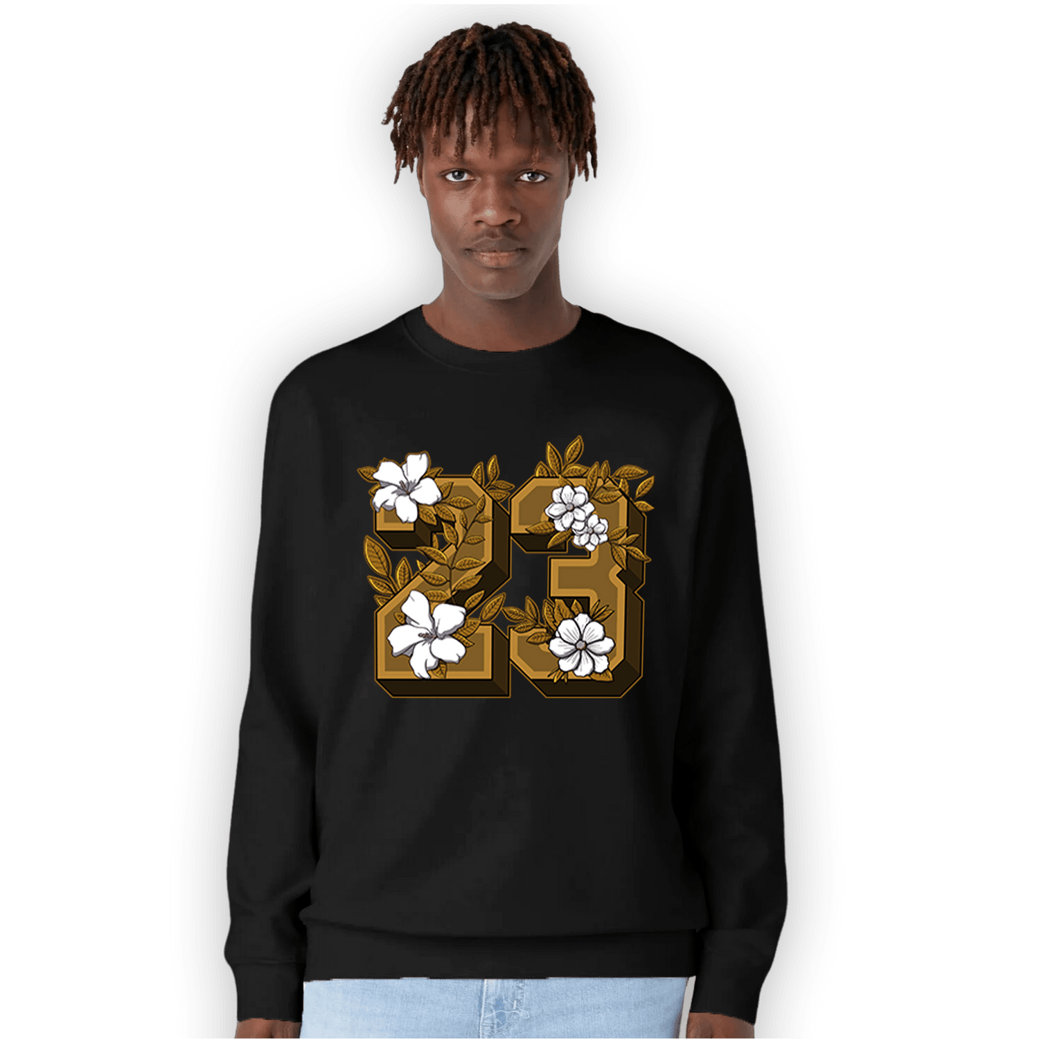 Wheat 13s Sweatshirt Match 23 Floral - NastyJamz