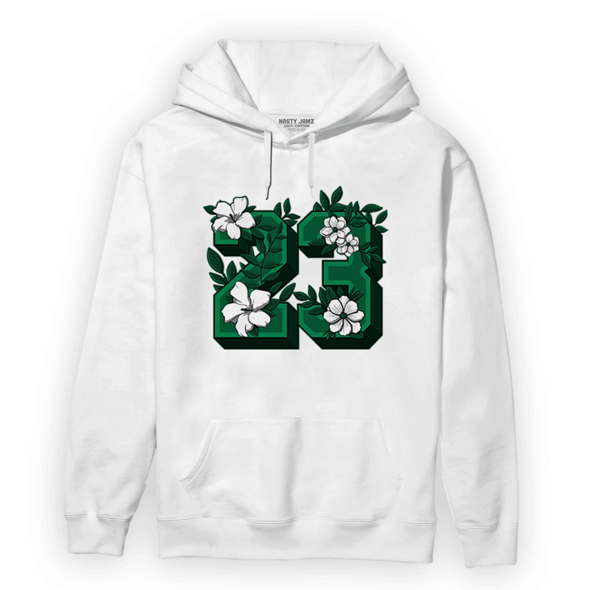 Celtic Lucky Green 1s Hoodie Match 23 Floral - NastyJamz