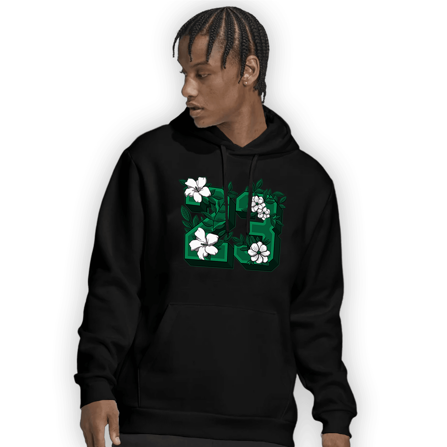 Celtic Lucky Green 1s Hoodie Match 23 Floral - NastyJamz