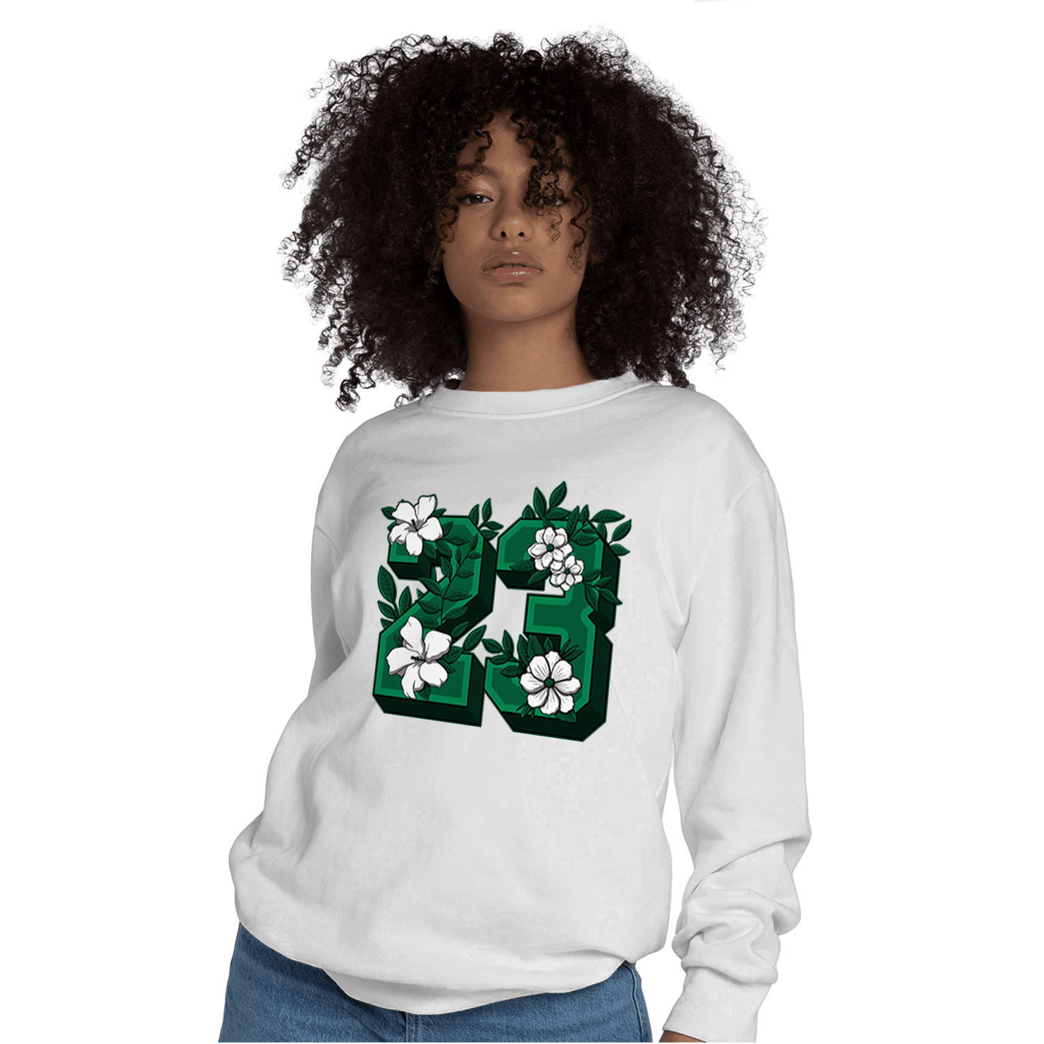 Celtic Lucky Green 1s Sweatshirt Match 23 Floral - NastyJamz