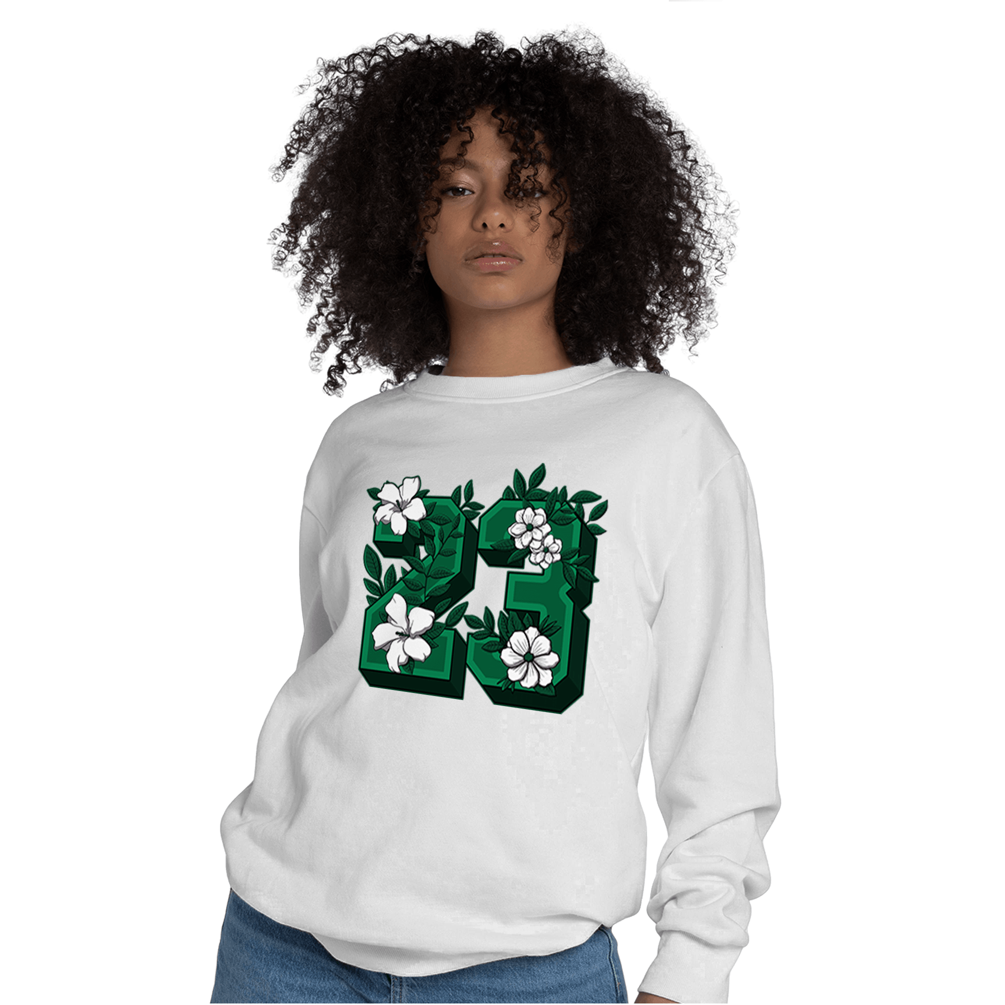 Celtic Lucky Green 1s Sweatshirt Match 23 Floral - NastyJamz