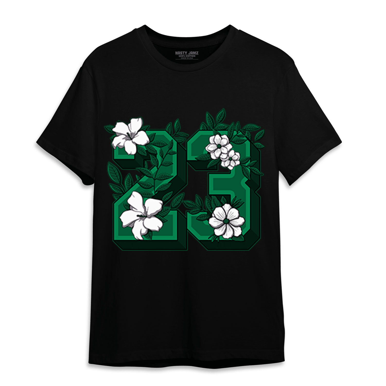 Celtic Lucky Green 1s T Shirt Match 23 Floral - NastyJamz