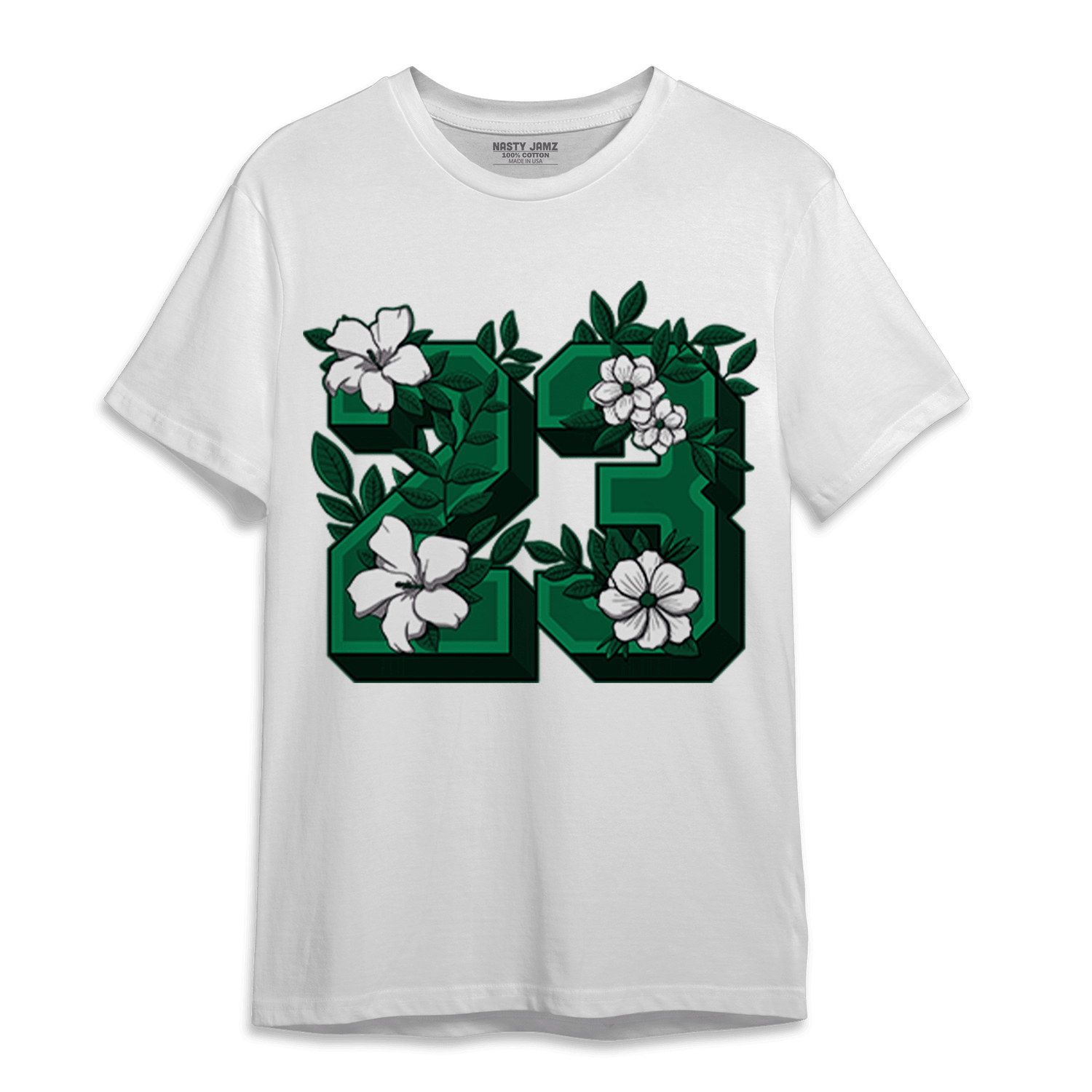 Celtic Lucky Green 1s T Shirt Match 23 Floral - NastyJamz