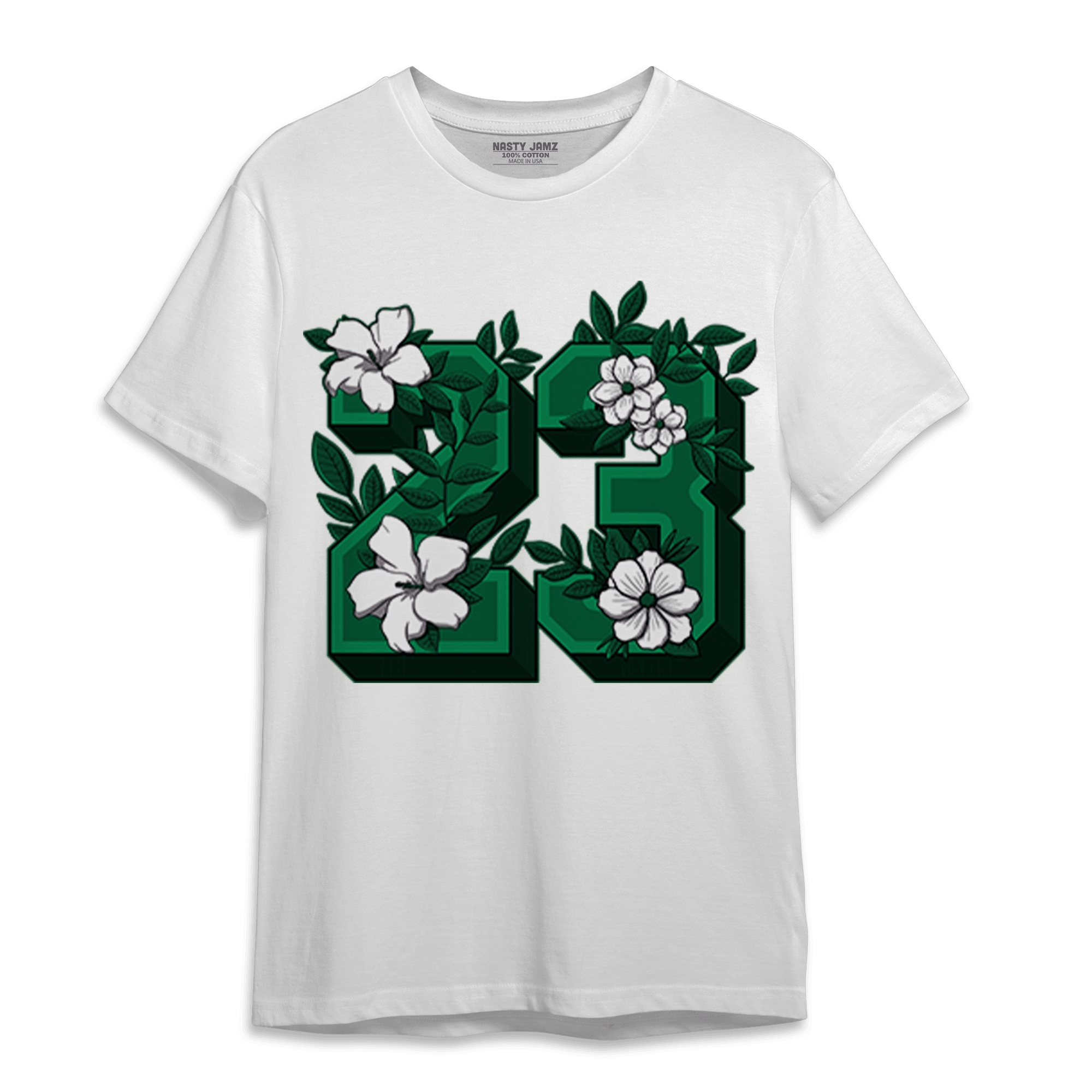 Celtic Lucky Green 1s T Shirt Match 23 Floral - NastyJamz