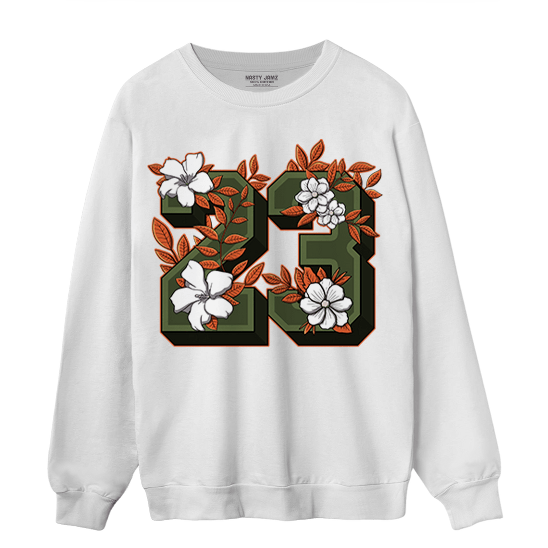 High OG Celadon 1s Sweatshirt Match 23 Floral - NastyJamz