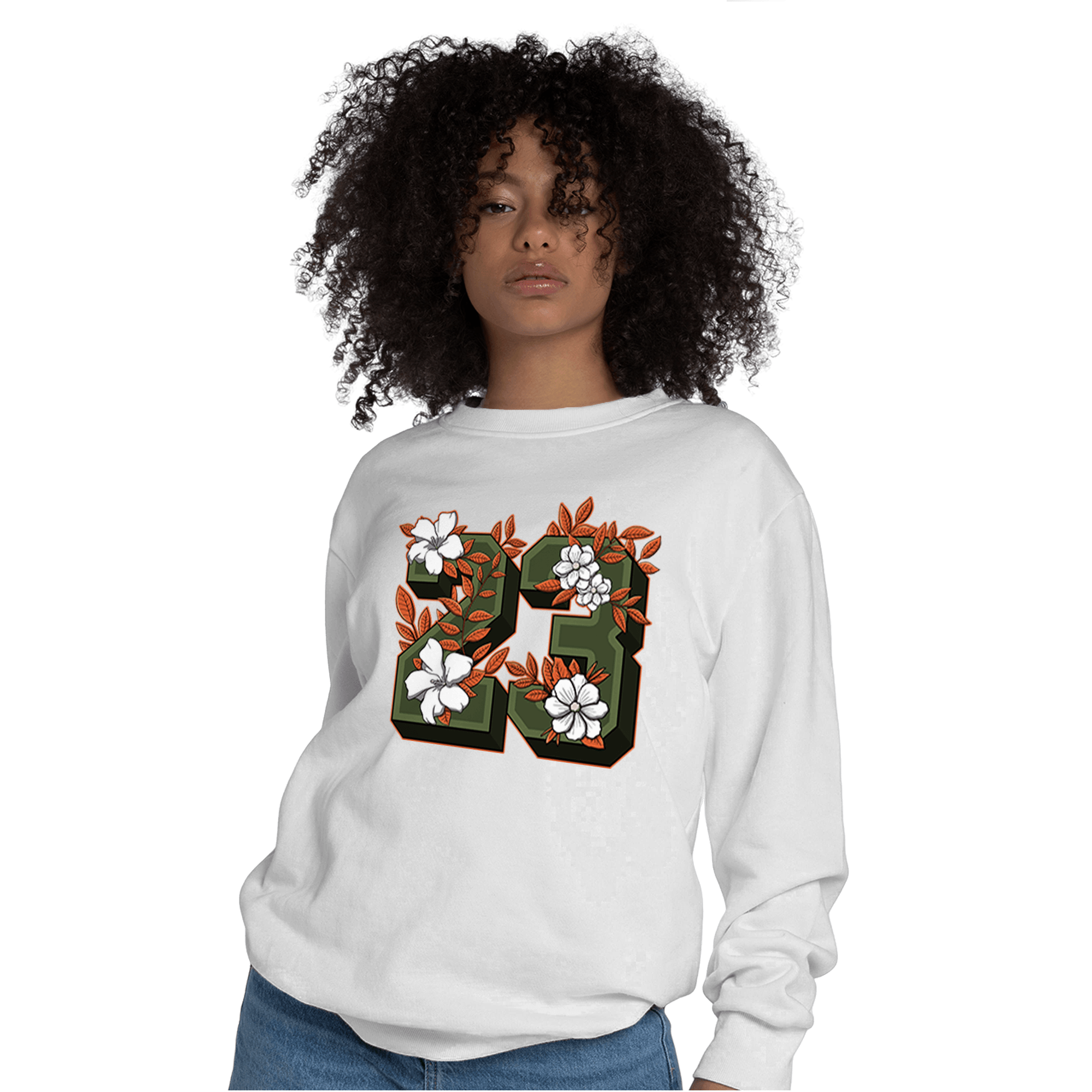High OG Celadon 1s Sweatshirt Match 23 Floral - NastyJamz