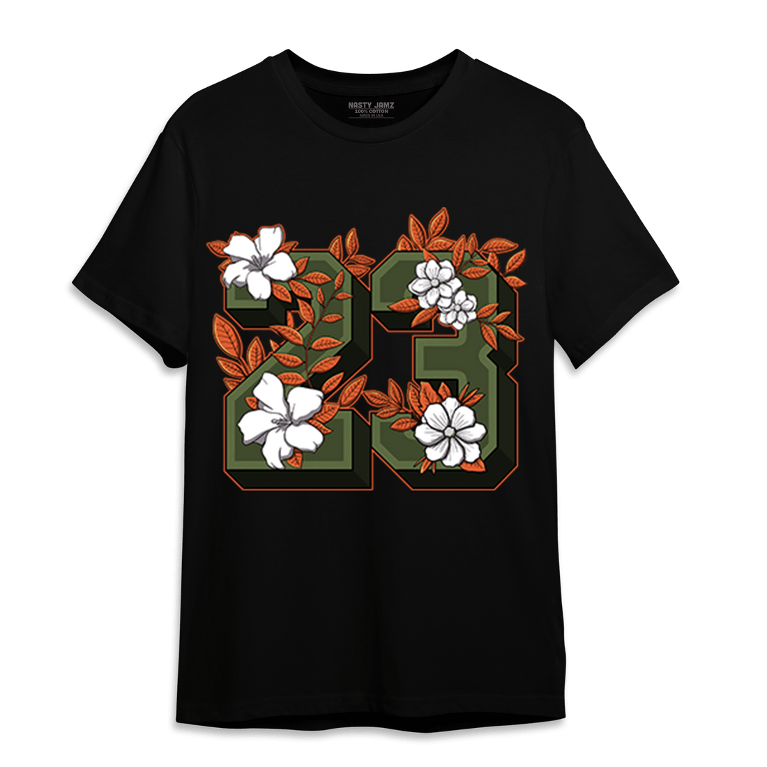 High OG Celadon 1s T Shirt Match 23 Floral - NastyJamz