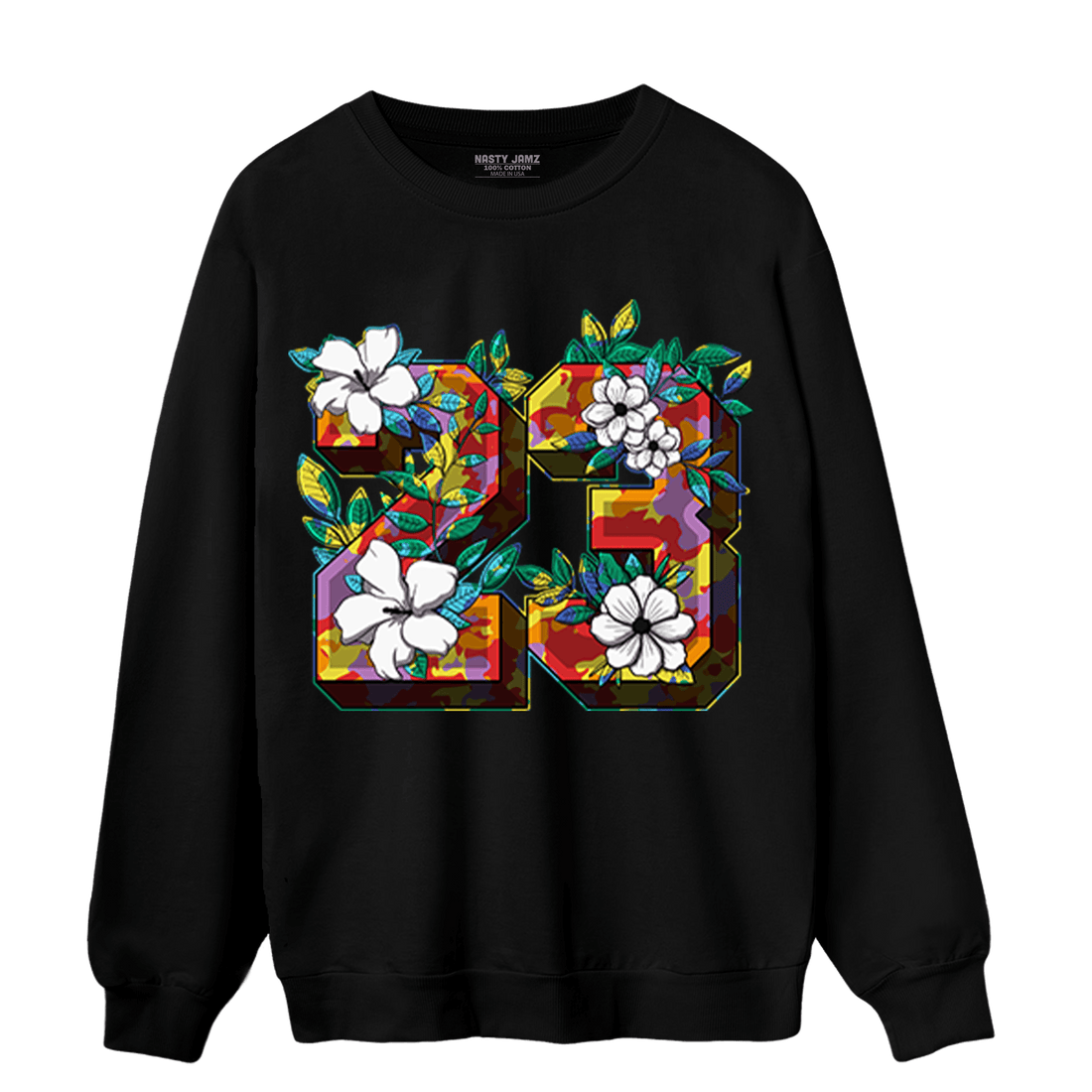 Mid GS Six Championships 1s Sweatshirt Match 23 Floral - NastyJamz