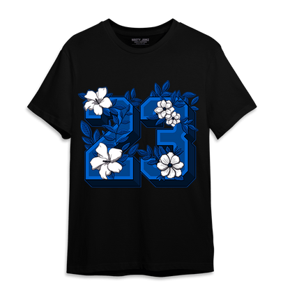 Royal Reimagined 1s T Shirt Match 23 Floral - NastyJamz