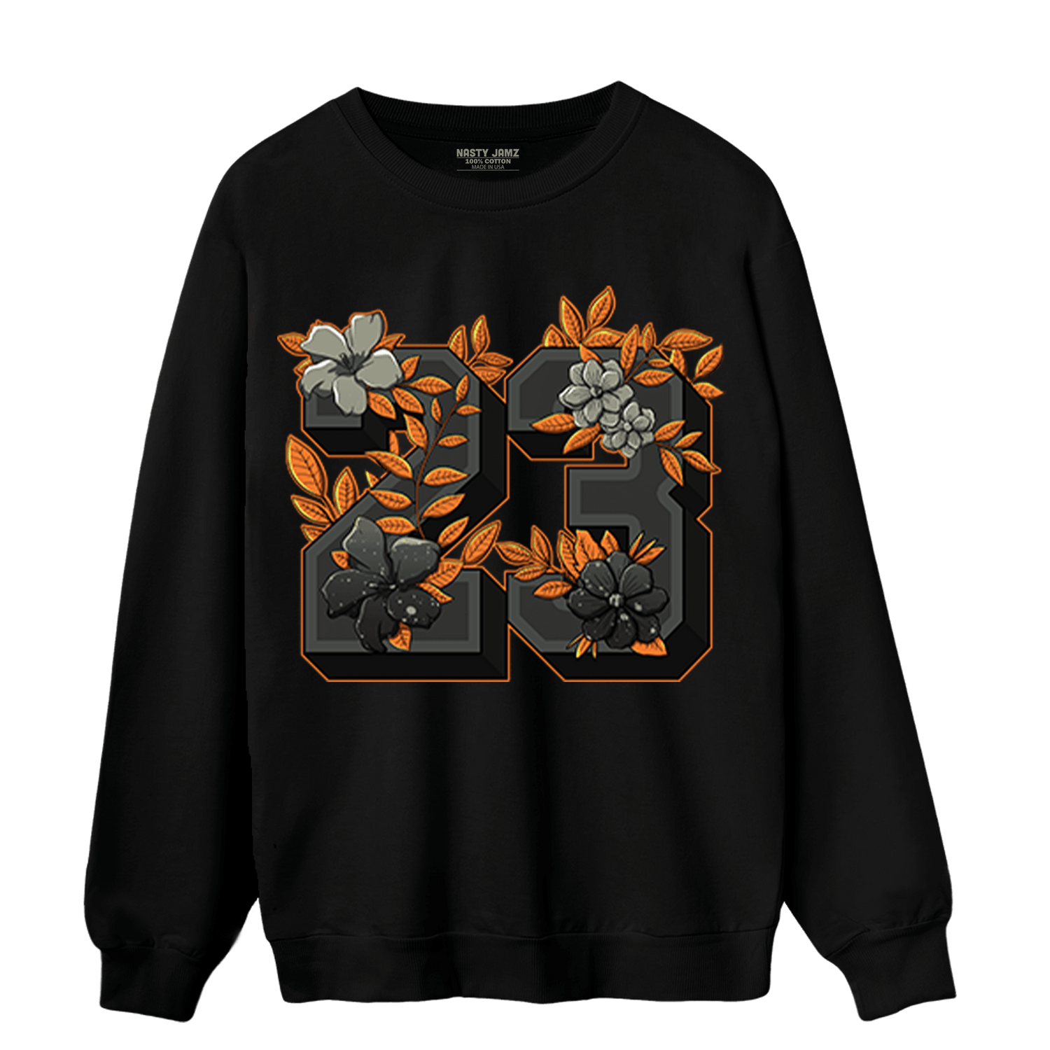 Fear Pack 3s Sweatshirt Match 23 Floral - NastyJamz