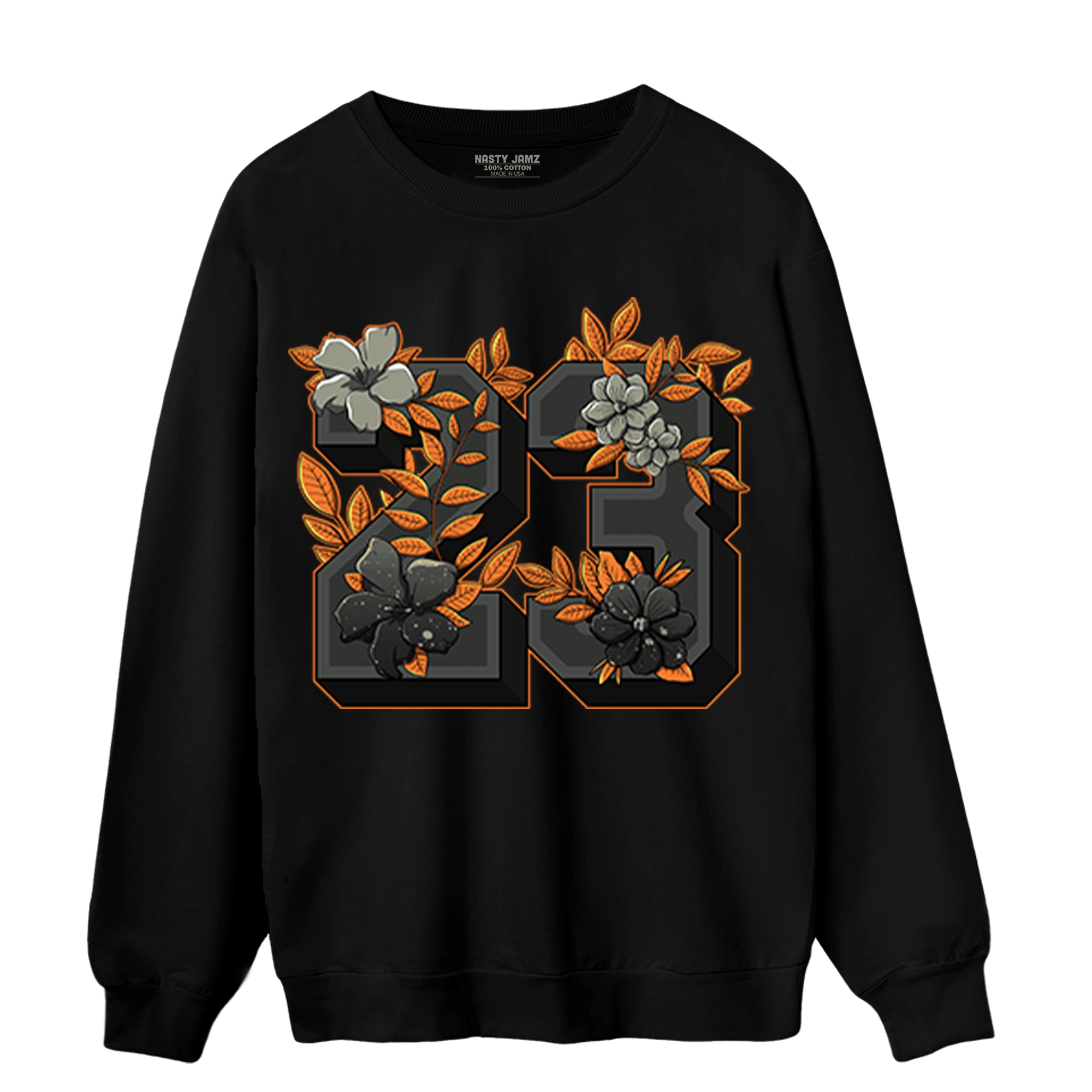 Fear Pack 3s Sweatshirt Match 23 Floral - NastyJamz