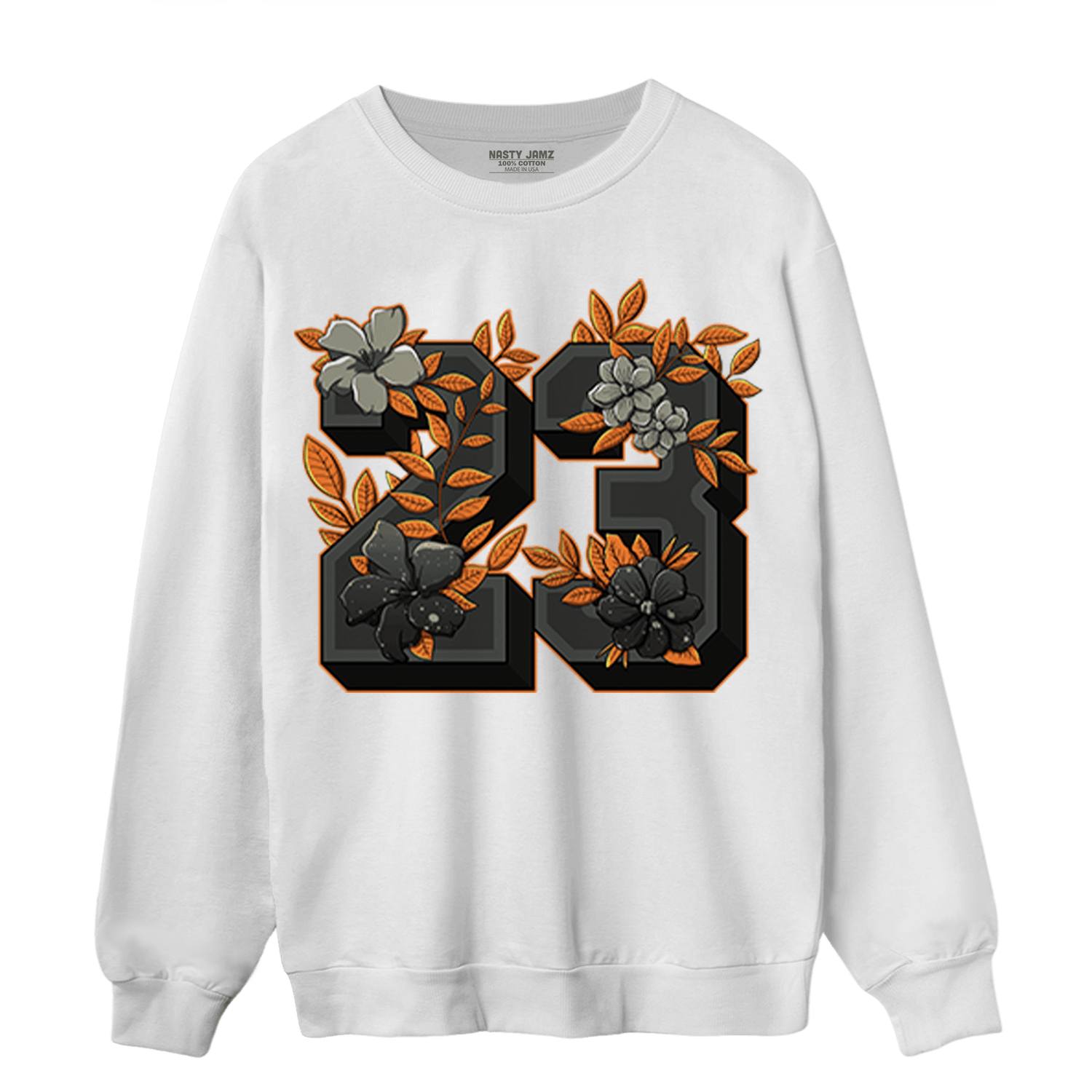 Fear Pack 3s Sweatshirt Match 23 Floral - NastyJamz