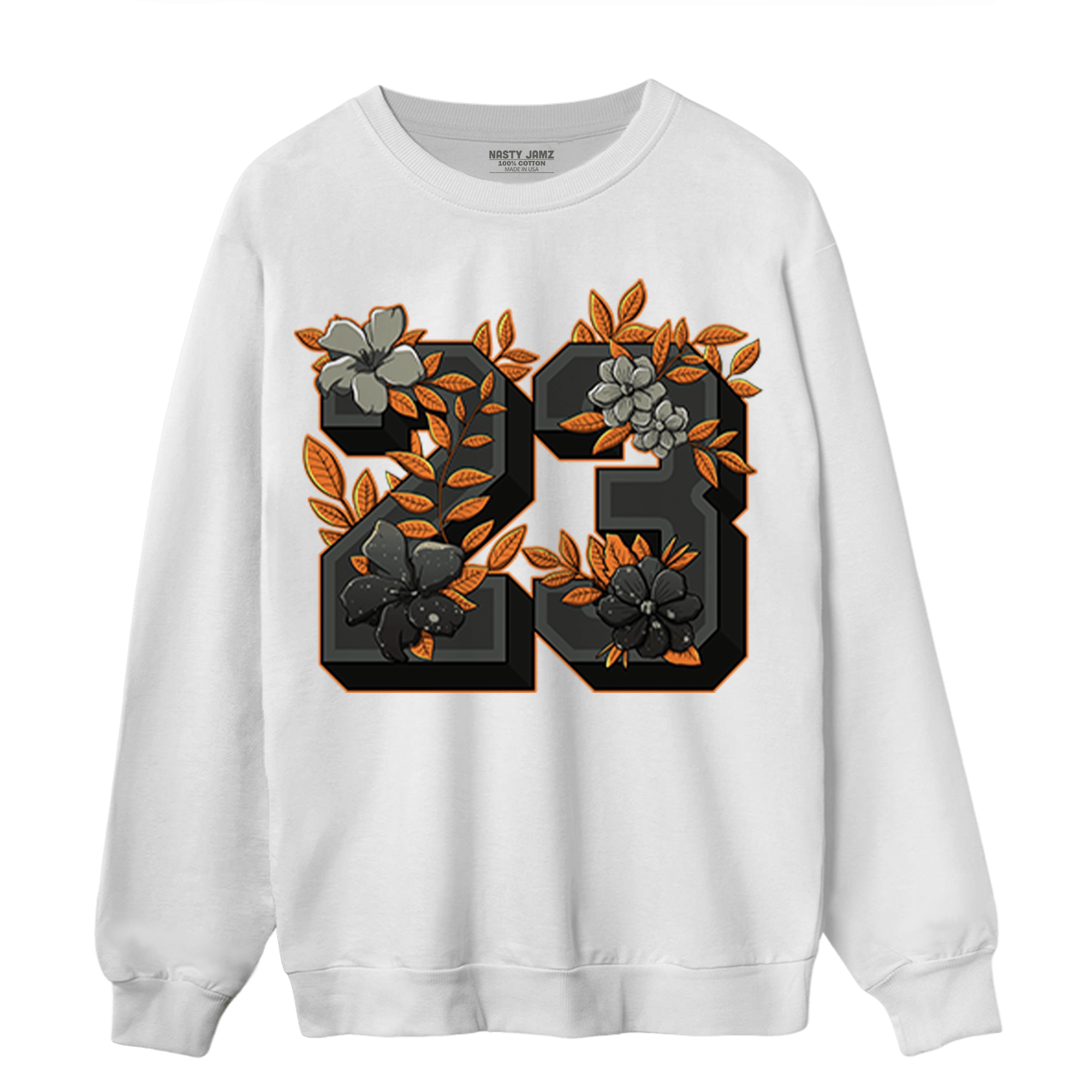 Fear Pack 3s Sweatshirt Match 23 Floral - NastyJamz