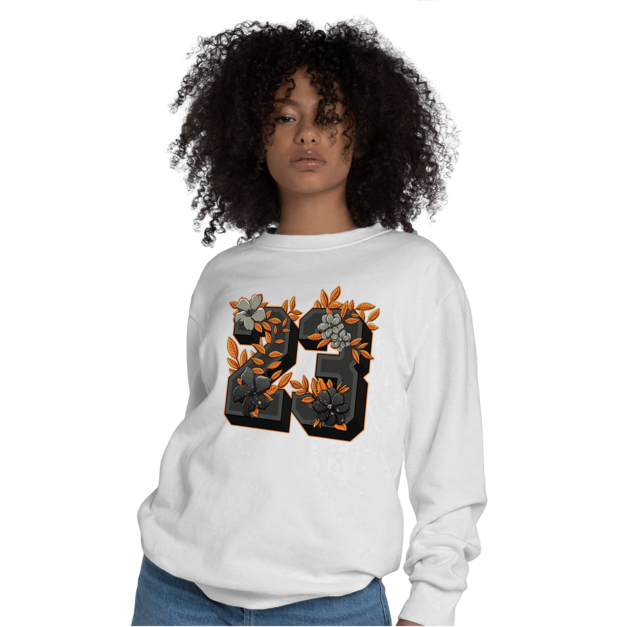 Fear Pack 3s Sweatshirt Match 23 Floral - NastyJamz