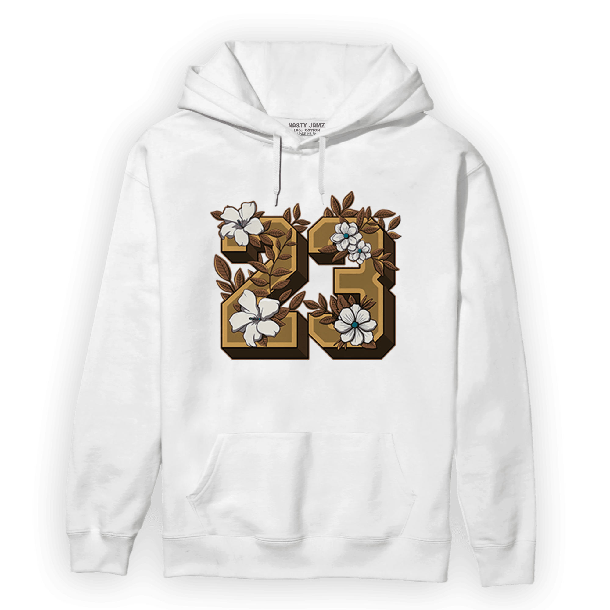 Cacao Wow 4s Hoodie Match 23 Floral - NastyJamz