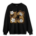 Cacao Wow 4s Sweatshirt Match 23 Floral - NastyJamz