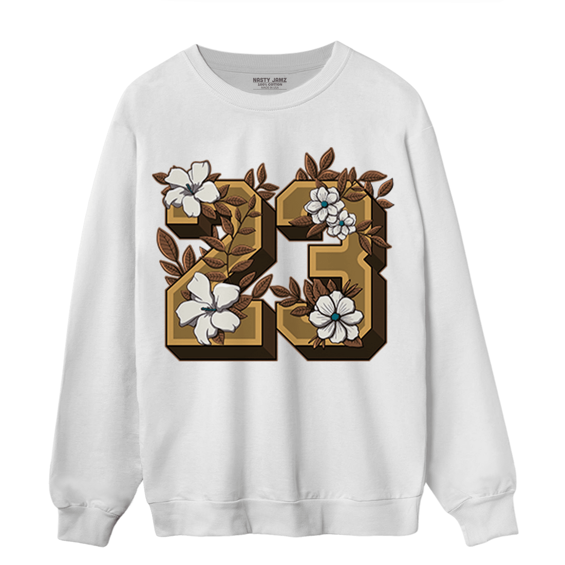 Cacao Wow 4s Sweatshirt Match 23 Floral - NastyJamz