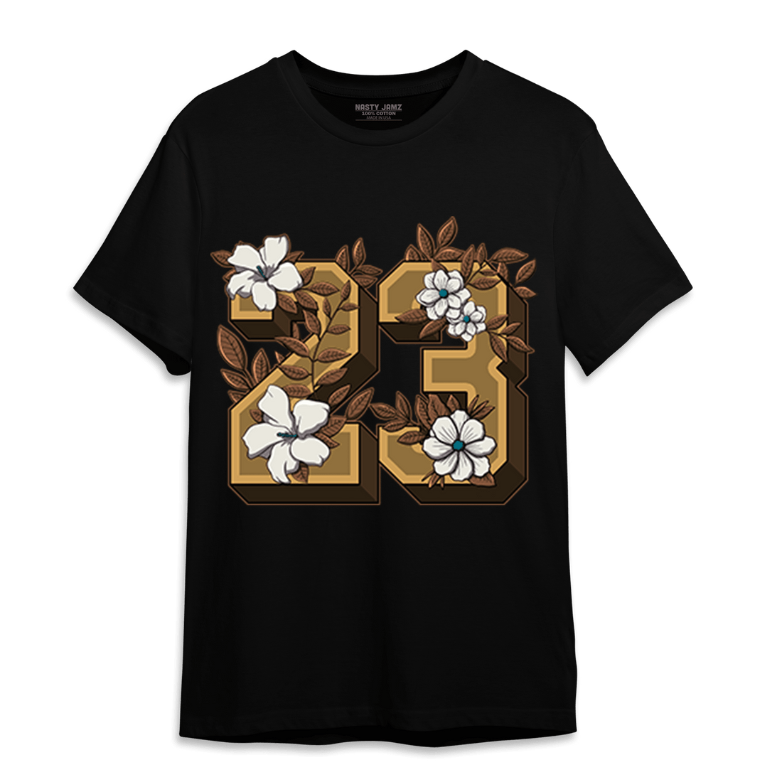 Cacao Wow 4s T Shirt Match 23 Floral - NastyJamz