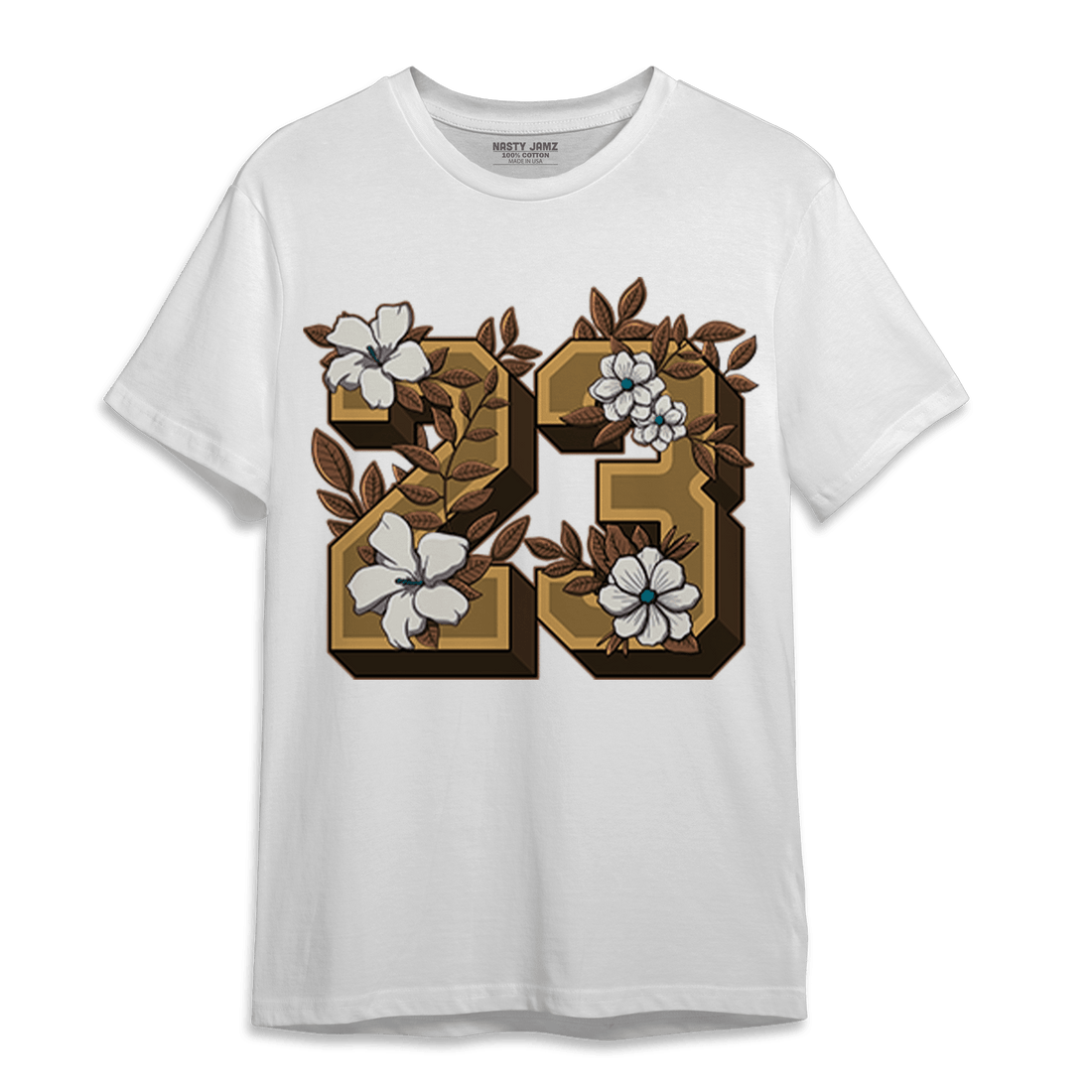 Cacao Wow 4s T Shirt Match 23 Floral - NastyJamz
