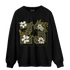 SE Craft Medium Olive 4s Sweatshirt Match 23 Floral - NastyJamz