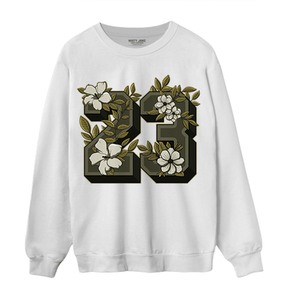 SE Craft Medium Olive 4s Sweatshirt Match 23 Floral - NastyJamz