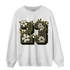 SE Craft Medium Olive 4s Sweatshirt Match 23 Floral - NastyJamz