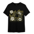 SE Craft Medium Olive 4s T Shirt Match 23 Floral - NastyJamz