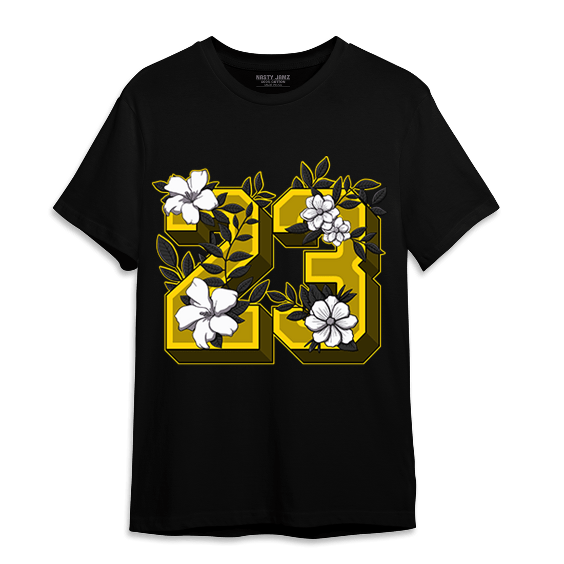 Thunder 4s T Shirt Match 23 Floral - NastyJamz