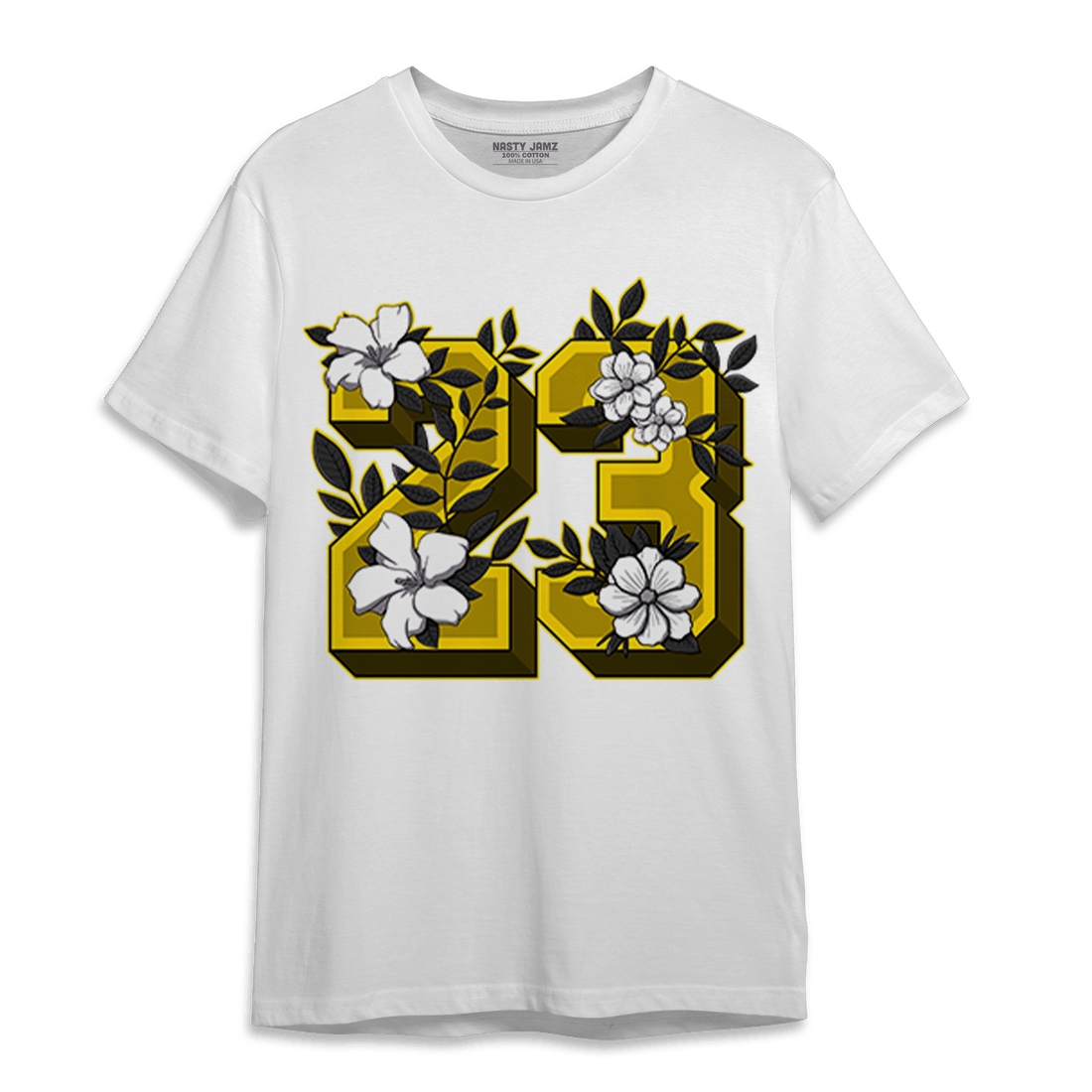 Thunder 4s T Shirt Match 23 Floral - NastyJamz