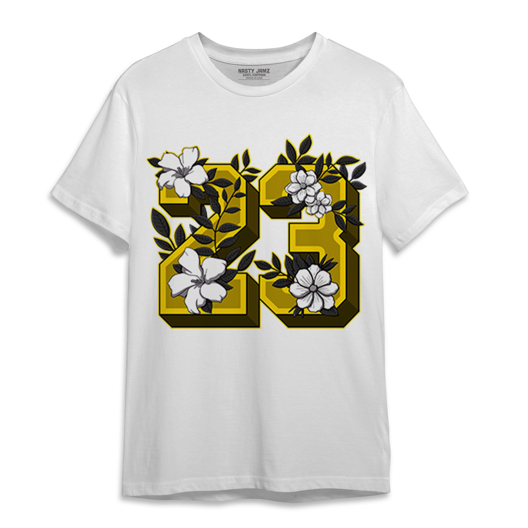 Thunder 4s T Shirt Match 23 Floral - NastyJamz