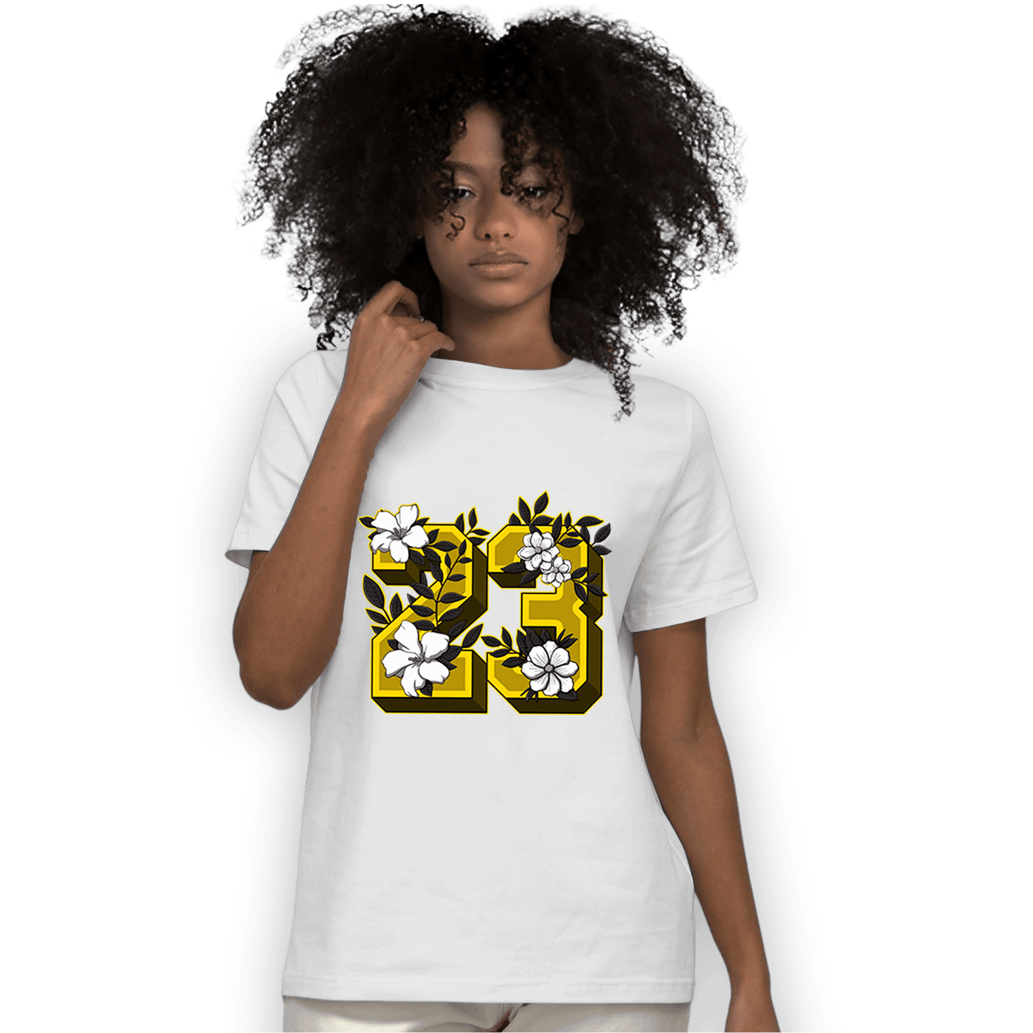 Thunder 4s T Shirt Match 23 Floral - NastyJamz