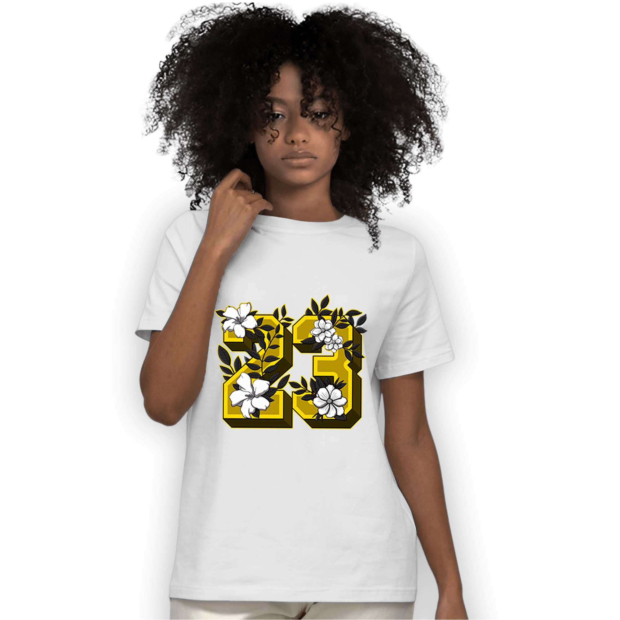 Thunder 4s T Shirt Match 23 Floral - NastyJamz