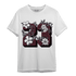 Burgundy 5s T Shirt Match 23 Floral - NastyJamz
