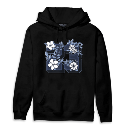 Midnight Navy 5s Hoodie Match 23 Floral - NastyJamz