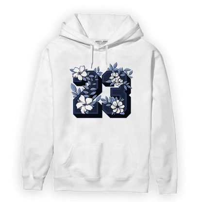 Midnight Navy 5s Hoodie Match 23 Floral - NastyJamz