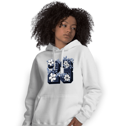 Midnight Navy 5s Hoodie Match 23 Floral - NastyJamz