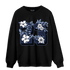 Midnight Navy 5s Sweatshirt Match 23 Floral - NastyJamz