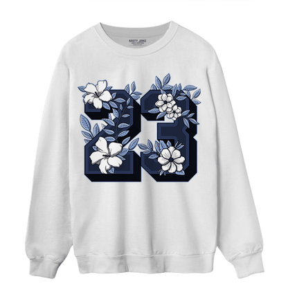 Midnight Navy 5s Sweatshirt Match 23 Floral - NastyJamz