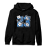 University Blue 5s Hoodie Match 23 Floral - NastyJamz