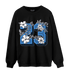 University Blue 5s Sweatshirt Match 23 Floral - NastyJamz