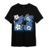 University Blue 5s T Shirt Match 23 Floral - NastyJamz