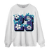Aqua 6s Sweatshirt Match 23 Floral - NastyJamz