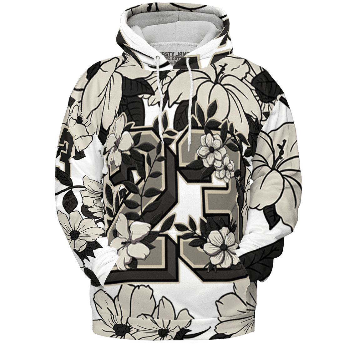 Gratitude 11s Hoodie Match 23 Floral 3D All-Over Print Flowers - NastyJamz