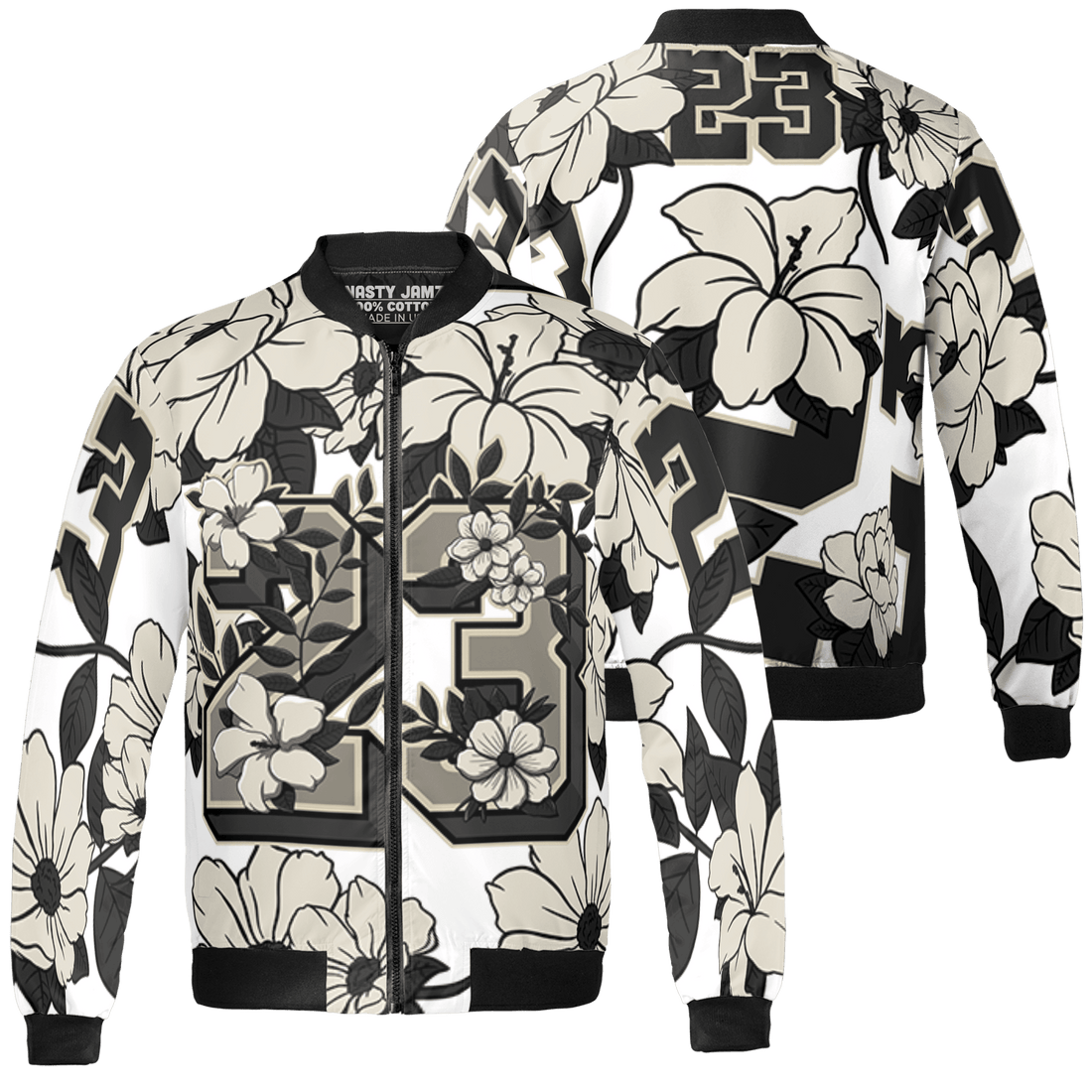 Gratitude 11s Jacket Match 23 Floral 3D All-Over Print Flowers - NastyJamz