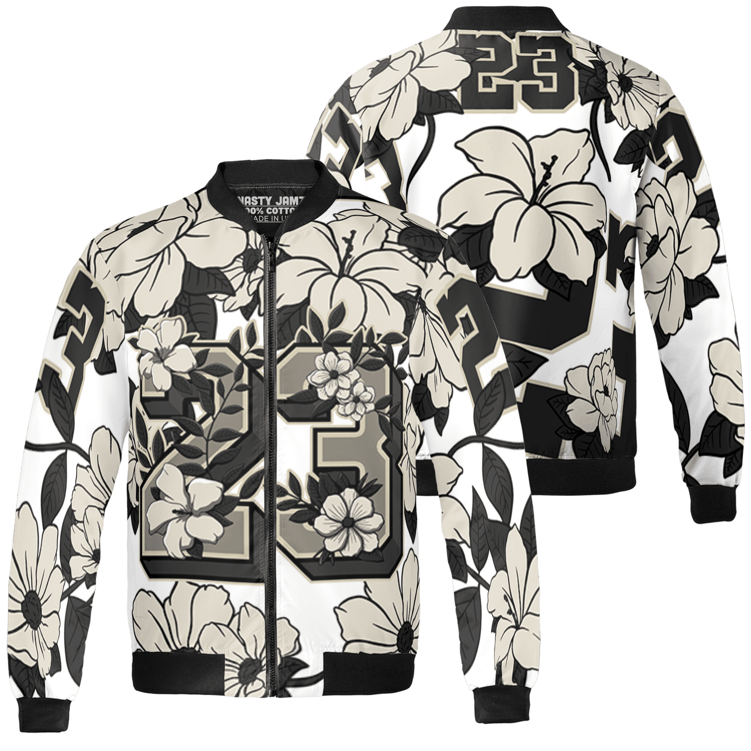 Gratitude 11s Jacket Match 23 Floral 3D All-Over Print Flowers - NastyJamz
