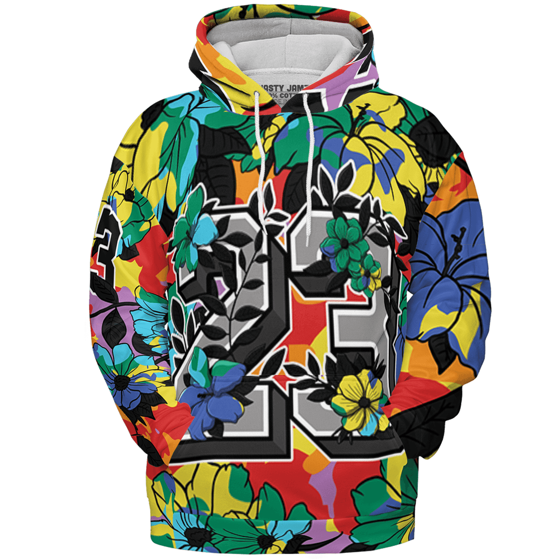 Mid GS Six Championships 1s Hoodie Match 23 Floral 3D All-Over Print Flowers - NastyJamz
