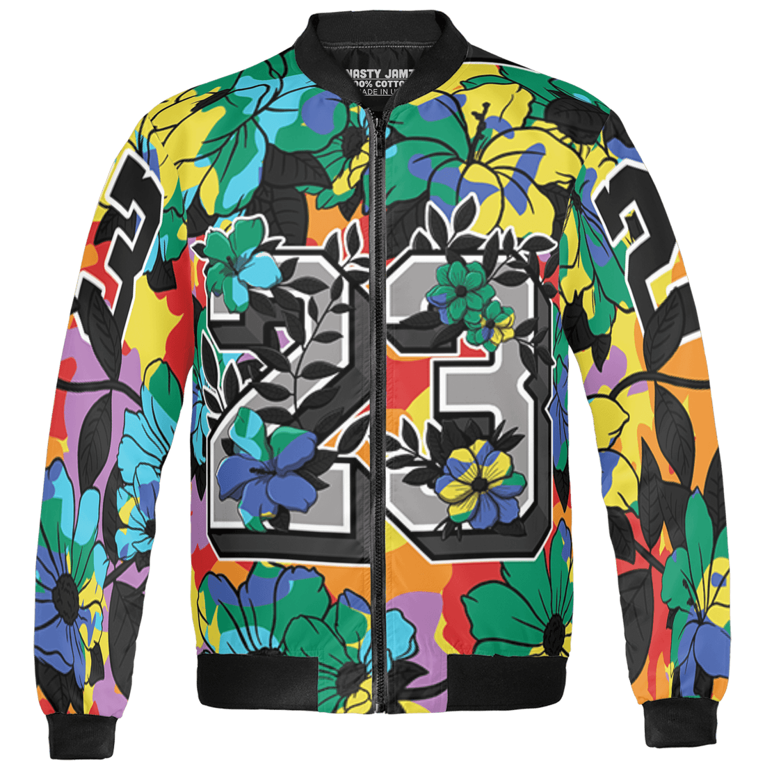 Mid GS Six Championships 1s Jacket Match 23 Floral 3D All-Over Print Flowers - NastyJamz